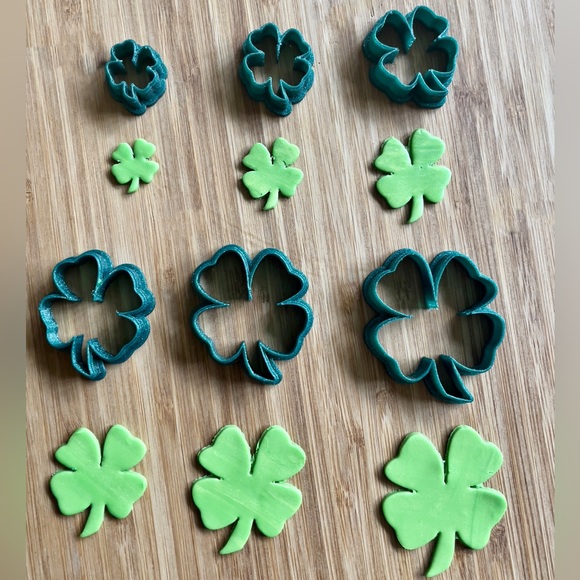 GeneticToys Other - Set of 6 four leaf clovers cutters - St. Patrick’s Day